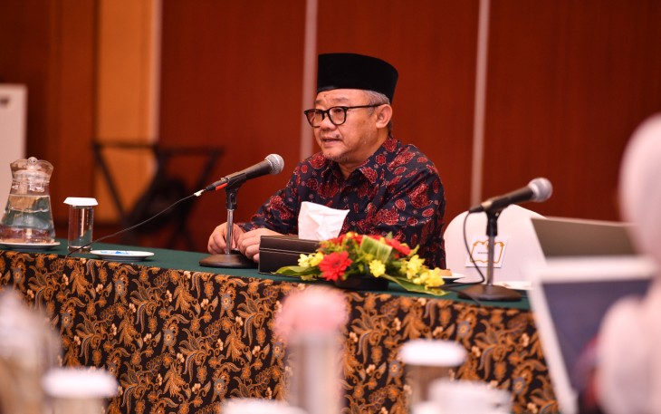Mendikdasmen, Abdul Mu’ti, di Jakarta, Rabu (19/11), di hadapan para perwakilan lintas kementerian dan lembaga terkait.