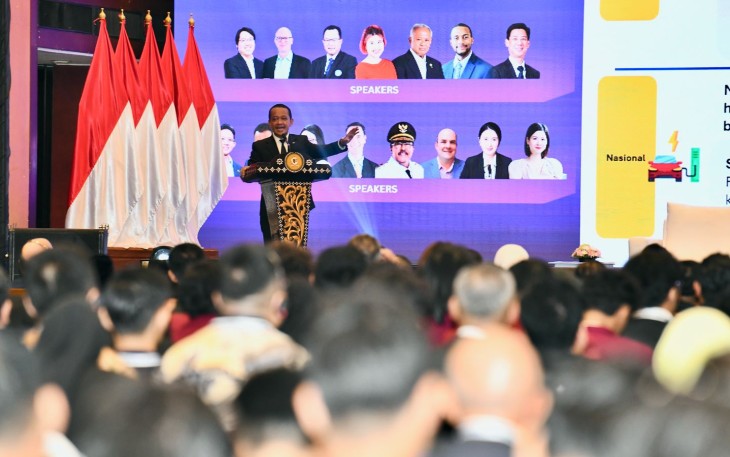 Menteri Energi dan Sumber Daya Mineral (ESDM) Bahlil Lahadalia pada Jakarta Geopolitical Forum IX/2025 (JGF 2025) yang diselenggarakan oleh Lembaga Ketahanan Nasional (Lemhannas), di Jakarta, Selasa (24/6).