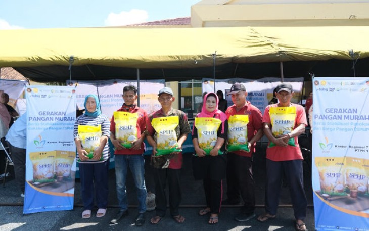 PTPN I Gelar Pasar Murah Beras pada Gerakan Pangan Murah Tahun 2025