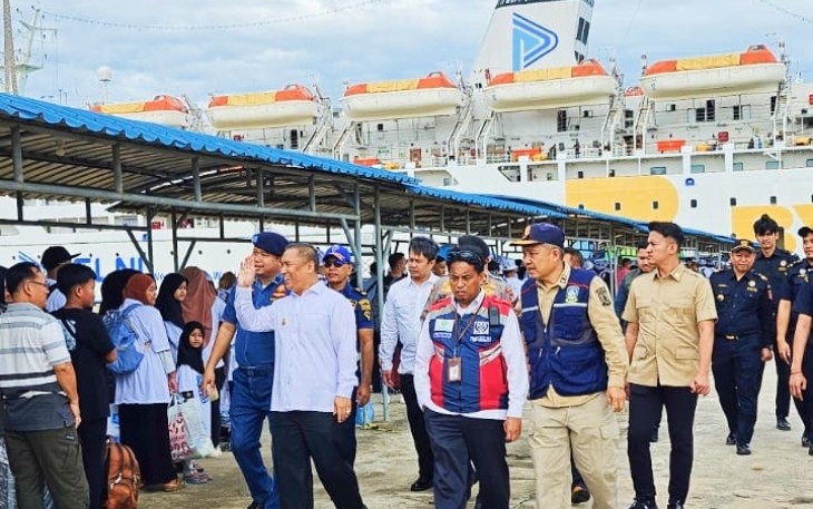 Wagub Nyanyang saat Sidak Pelabuhan Batu Ampar