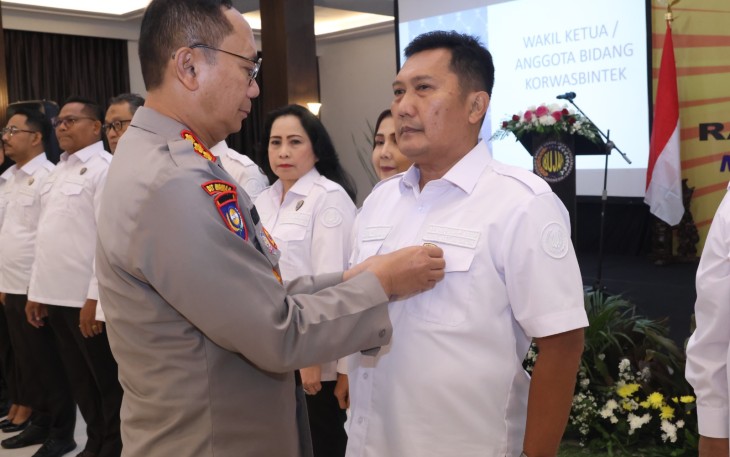 Pengukuhan Pengurus dan Rapat Kerja Daerah (Rakerda) periode 2025–2030 pada Selasa (16/12/2025), bertempat di Balai Tetap Setia PP Polri, Jakarta Selatan.