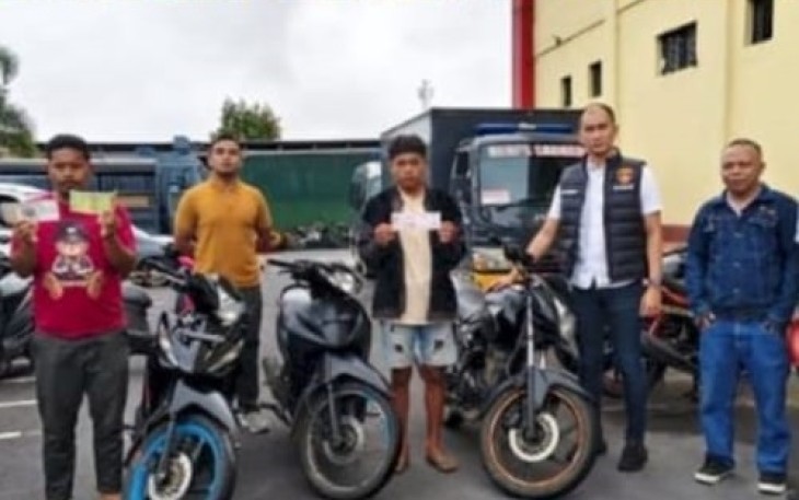 Polres Manggarai saat Kembalikan 1 Unit Motor Hasil Curian Kepada Pemiliknya