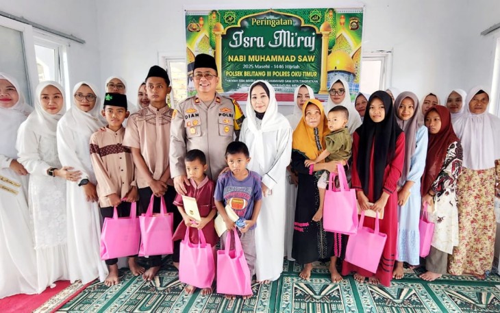 Polsek Belitang III Gelar Peringatan Isra Miraj Nabi Muhamad SAW
