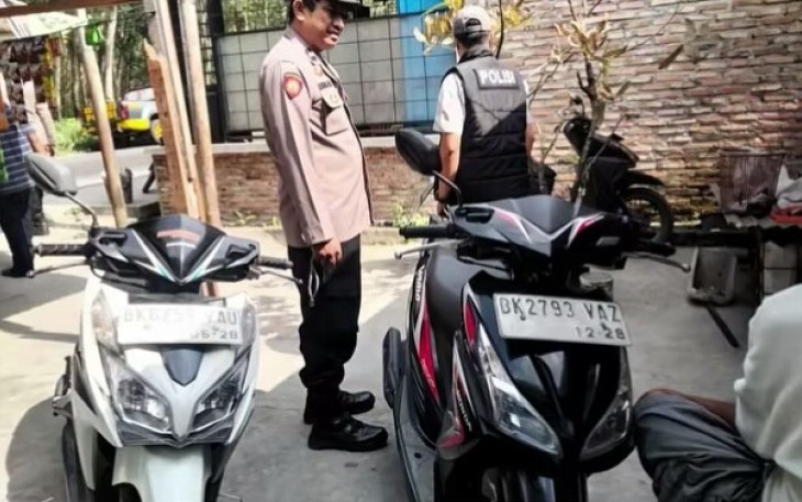 Polsek Kota Kisaran saat Amankan Tiga Pelaku Penyulingan BBM Bersubsidi di SPBU Sei Renggas