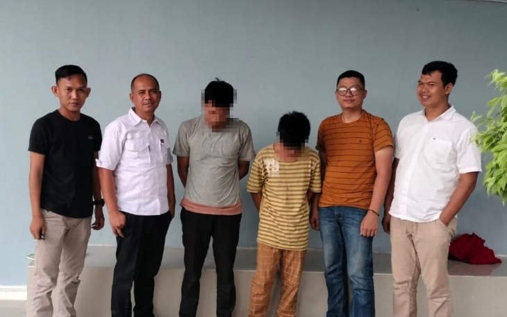Dua Pelaku Curanmor Asal Lampung Timur Ditangkap Polsek Penawartama