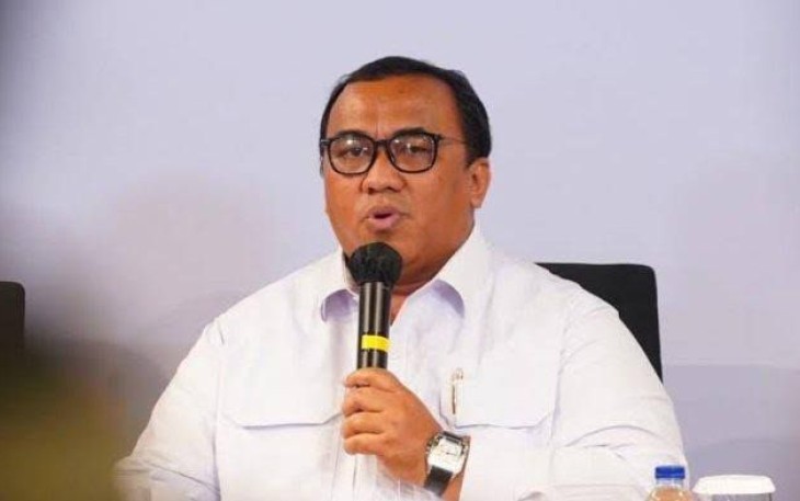 Presiden Konfederasi Serikat Pekerja Seluruh Indonesia (KSPSI) Andi Gani Nena Wea