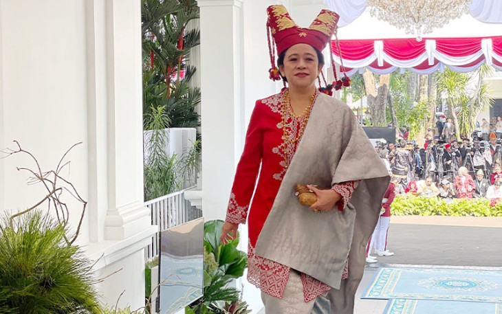 Ketua DPR RI Puan Maharani di Istana Merdeka, Minggu (17/8/2025)