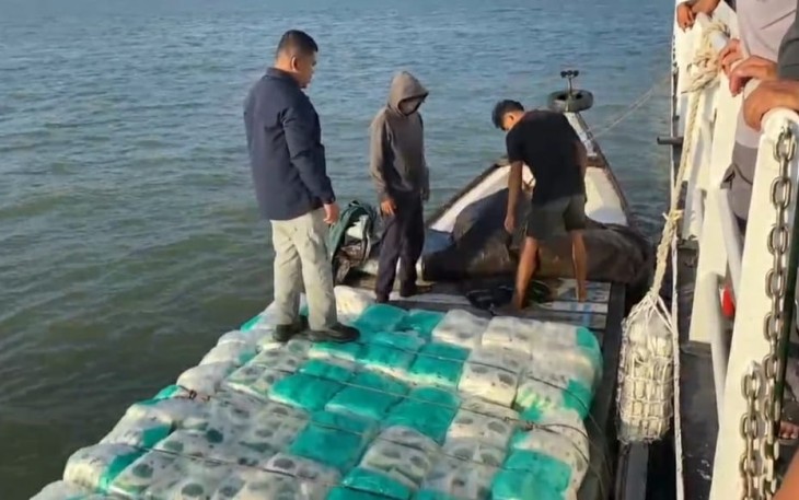 Bakamla RI pasca Gagalkan Penyelundupan Beras dan Gula Pasir Subsidi di Sei Nyamuk Sebatik