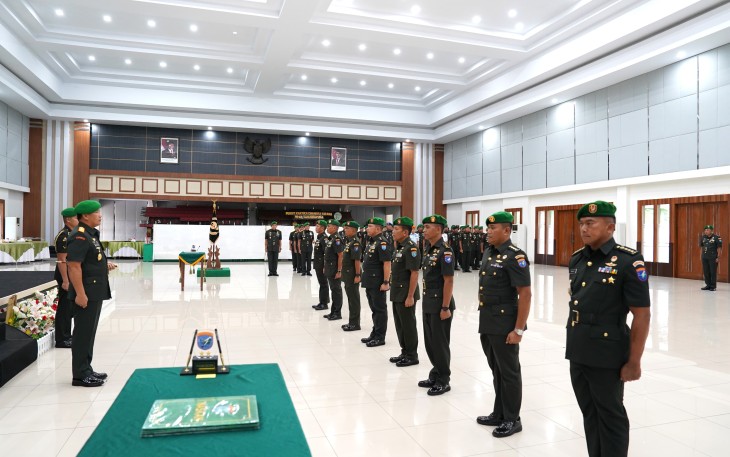 Sertijab di Jajaran Kodam XIITPR