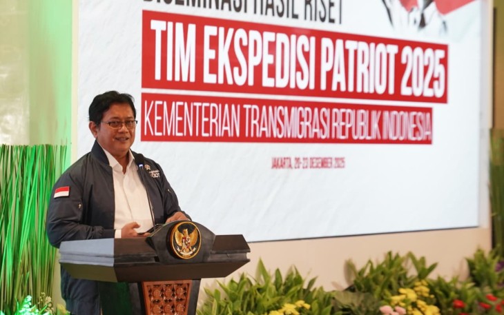 Wamentrans Viva Yoga saat membuka acara ‘Diseminasi Hasil Riset dan Rekomendasi Kebijakan TEP’, Jakarta, (20/12/2025). 
