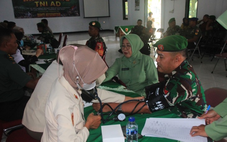 Kodim 0806 Gelar Pengobatan Gratis bagi Prajurit dan Warga