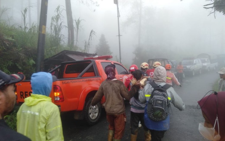 Pasca evakuasi korban longsor Pekalongan