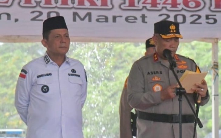 Gubernur Kepri dan Kapolda Pimpin Gelar Apel Pasukan Operasi Ketupat Seligi 2025
