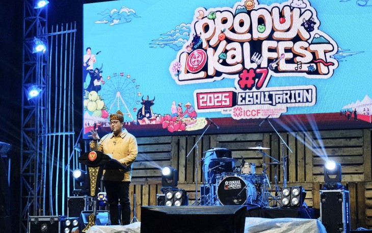 Menteri Ekonomi Kreatif/Kepala Badan Ekonomi Kreatif (Ekraf), Teuku Riefky Harsya Hadiri Produk Lokal Fest 7