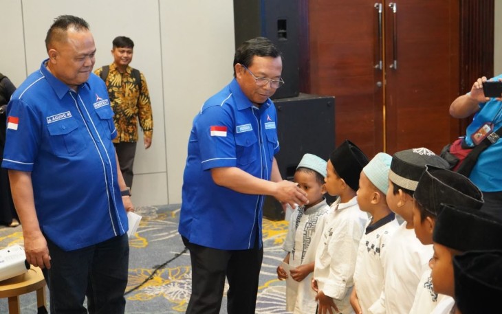 Dewan Pimpinan Daerah (DPD) Partai Demokrat Jawa Timur menggelar Pendidikan Politik (Dikpol) di Hotel Santika Gubeng, Surabaya, Jumat (3/10/2025)