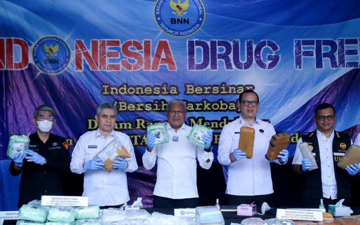 BNN RI Musnahkan Barang Bukti Narkoba 