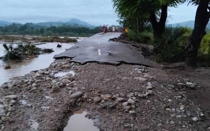 Kondisi banjir di Kabupaten Kupan, Provinsi Nusa Tenggara yang terjadi sejak Jumat (31/1) Banjir menyebabkan 1 orang meninggal dunia