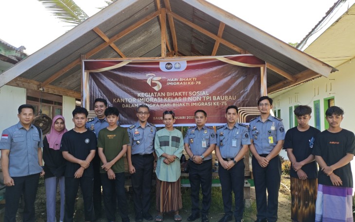 Imigrasi Baubau Gelar “Imigrasi Berbakti” Ke Panti Asuhan
