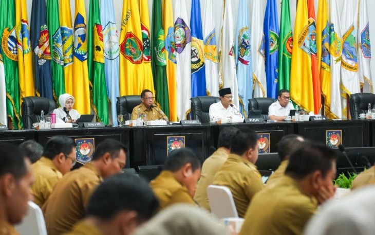 Mendagri Tito Karnavian saat sosialisasi sekolah rakyat 