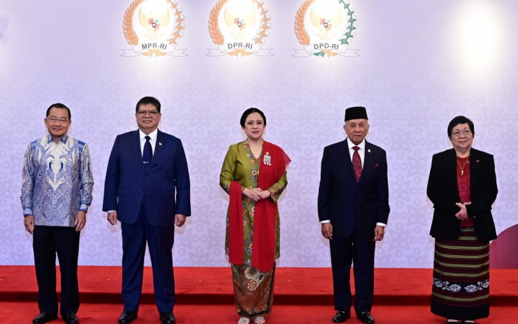 Puan saat Sambut Para Ketua Parlemen ASEAN di Sidang Bersama DPR-DPD 2025