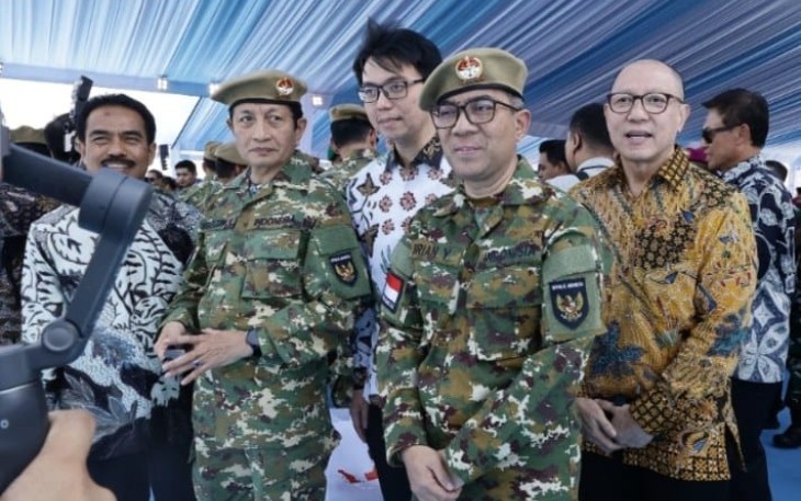 Gelar Pasukan Operasional dan Kehormatan Militer di Lanud Suparlan, Pusat Pendidikan dan Latihan Khusus Komando Pasukan Khusus (Pusdiklatpassus Kopassus), Batujajar, Minggu (10/8)
