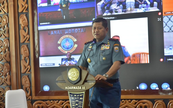 Kadiskum Koarmada III, Kolonel Laut (H) Abdul Halid Sabale, S.H., sebagai narasumber utama.