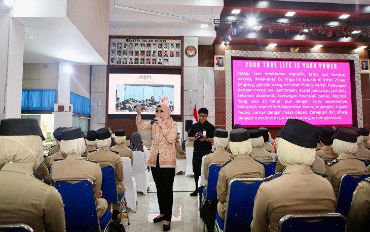 Penasihat Dharma Wanita Persatuan (DWP) Kementerian Dalam Negeri (Kemendagri) Ges Akhmad Wiyagus 