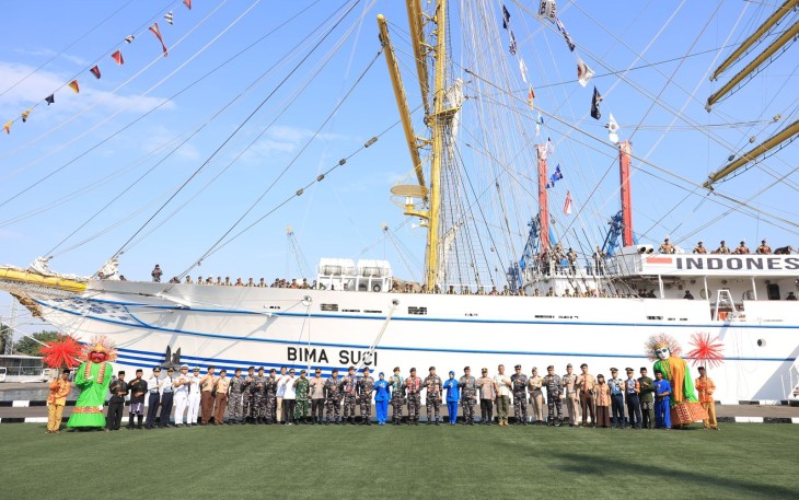 apal Republik Indonesia (KRI) Bima Suci yang dikomandani oleh Letkol Laut (P) Sugeng Hariyanto, S.E., M.Tr.Opsla, tiba di Jakarta sebagai bagian dari etape kedua pelayaran Satuan Tugas (Satgas) Kartika Jala Krida (KJK) 2025