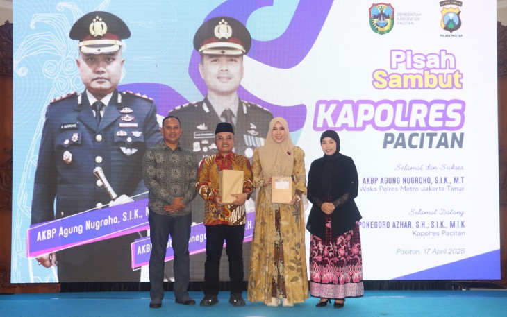 Dandim Hadiri Acara Pisah Sambut Kapolres Pacitan