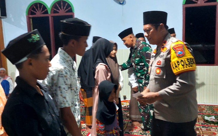 Danramil 0801/03 Arjosari Melaksanakan Kegiatan Safari Ramadan Bersama Forkopimca Arjosari