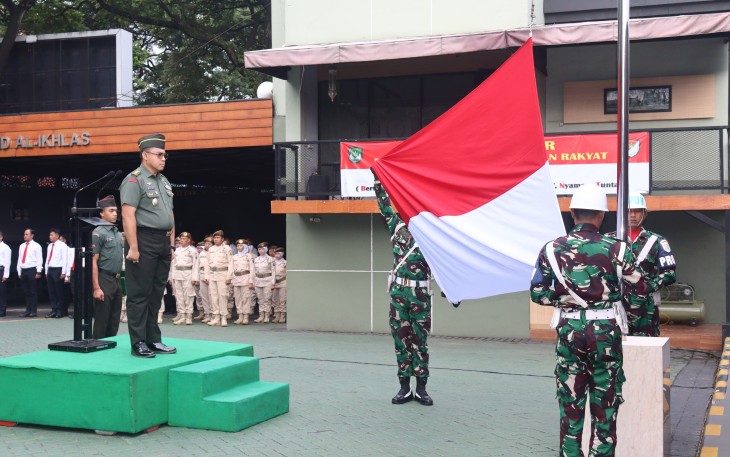 Korem 052 Wijayakrama Gelar Upacara 17-an Bulan Februari 2025