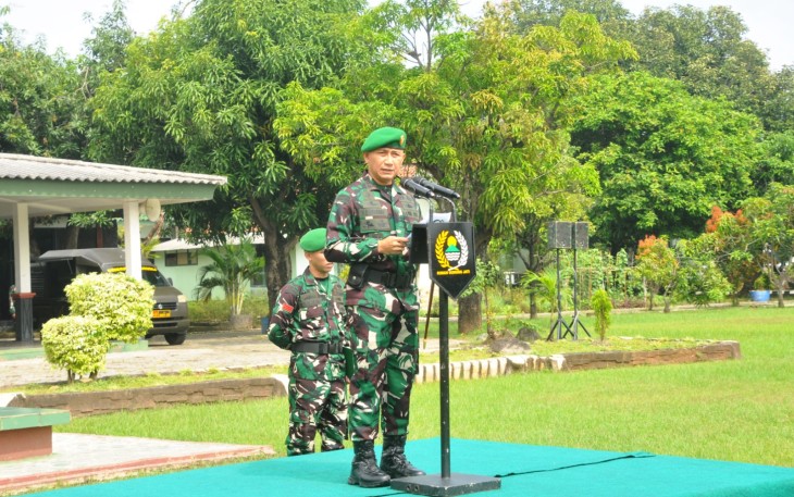 Korem 063/SGJ Gelar Apel Gabungan Pengamanan Libur Nasional