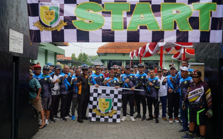 Dandim Madiun Gowes dan Olahraga Bersama Denpom V/1 dan Forkopimda
