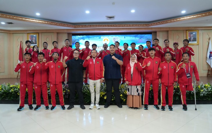 Menteri Pemuda dan Olahraga Republik Indonesia (Menpora RI) Dito Ariotedjo melepas tim nasional sepak bola amputasi ke Amputee Football Asian Championship 2025 yang akan digelar di Dhaka, Bangladesh