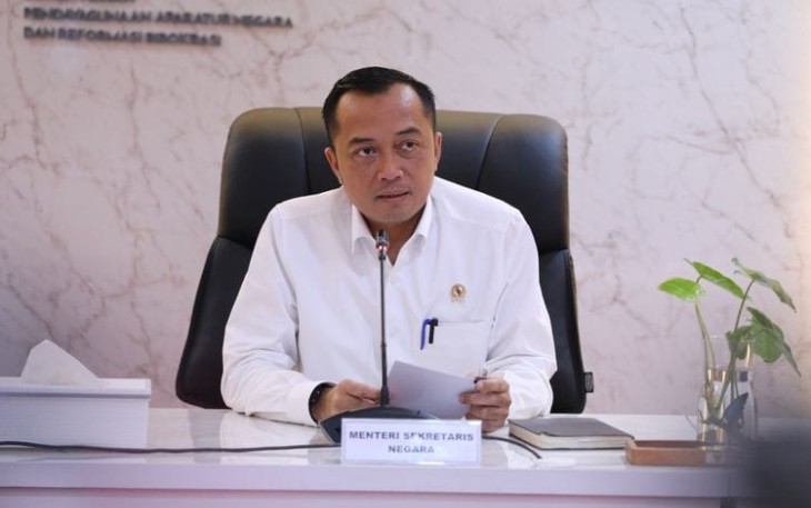 Menteri Sekretaris Negara (Mensesneg) Prasetyo Hadi sebagai Juru Bicara Presiden