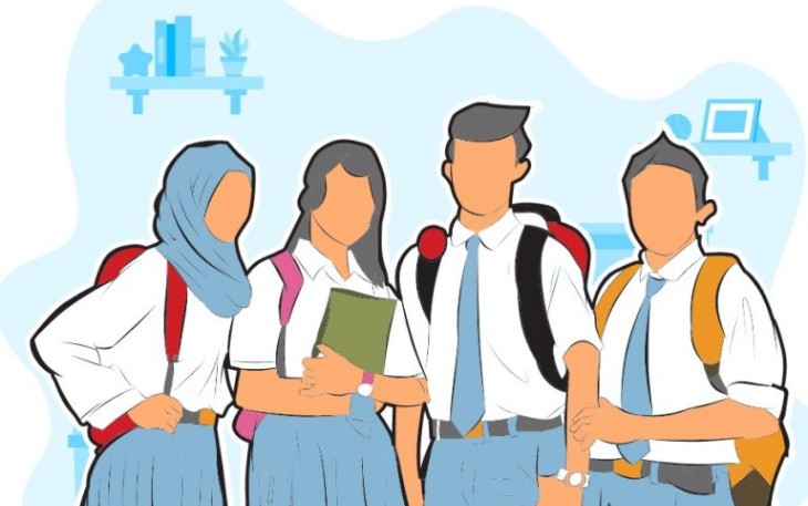 Ilustrasi Siswa Siswi SLTA Sederajat. (Foto : Ist.)