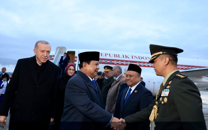 Athan RI Untuk Turki saat Sambut Kedatangan Presiden Prabowo Subianto