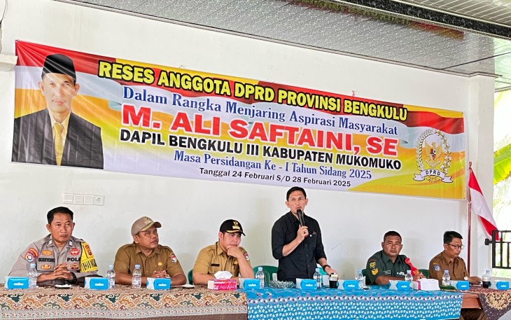 Reses Anggota DPRD Bengkulu  M Ali Saftaini di Dapil 3 Mukomuko 