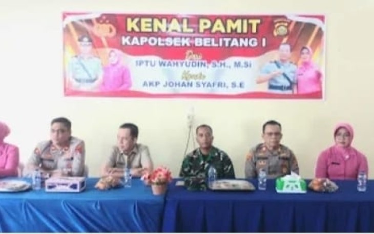 Serah Terima Jabatan Kapolsek Belitang I dan Kapolsek Belitang II