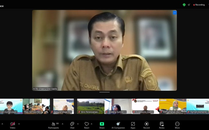 Direktur Sinkronisasi Urusan Pemerintahan Daerah III Ditjen Bina Pembangunan Daerah Kemendagri, TB Chaerul Dwi Sapta