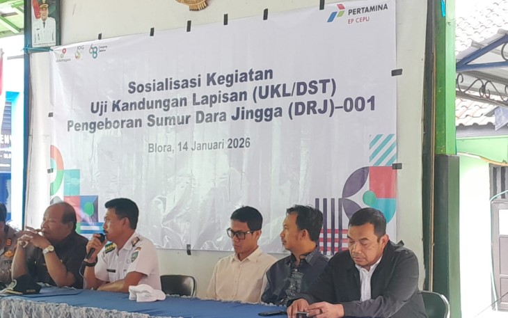 Pertamina EP beserta Forkopimcam Kradenan melakukan sosialisasi kepada warga  jelang uji produksi sumur eksplorasi Darajingga 001.