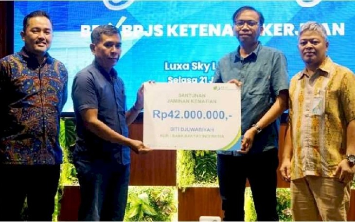 Penyerahan Manfaat Program JKM kepada Ahli Waris Peserta BPJS Ketenagakerjaan (Foto : Ist.)