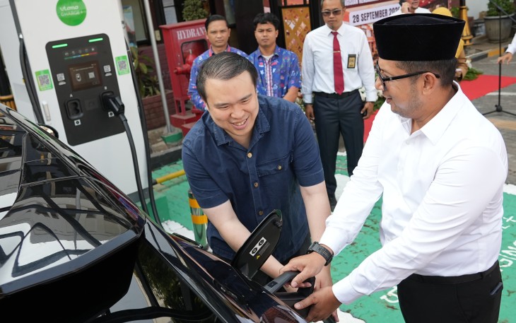 Uji coba Stasiun Pengisian Kendaraan Listrik Umum