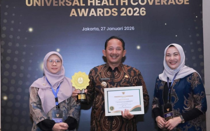 Penganugerahan penghargaan Universal Health Coverage (UHC) 2026, di Ballroom JIEXPO Kemayoran, Jakarta, Selasa (27/1/2026). (Foto: Istimewa)