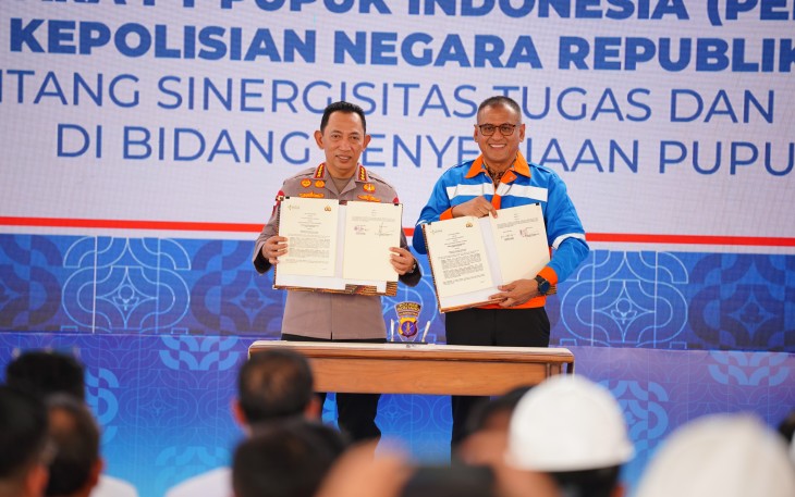 Kapolri MoU dengan PT Pupuk Indonesia Terkait Distribusi