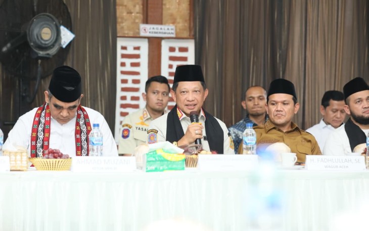 Ketua Satuan Tugas (Kasatgas) Percepatan Rehabilitasi dan Rekonstruksi (PRR) Pascabencana Sumatera Muhammad Tito Karnavian Silaturahmi dengan Ulama Aceh