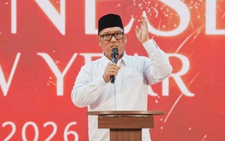 Wagub Nyanyang saat Hadiri Perayaan Cap Go Meh di Pulau Buluh