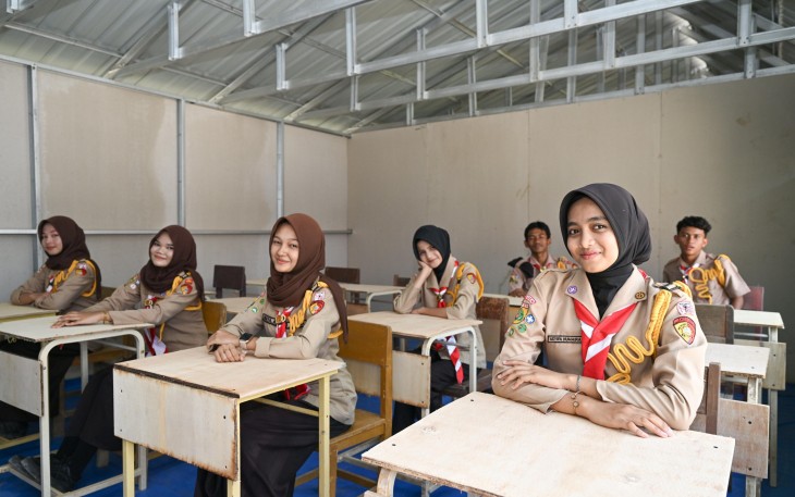 Siswa SMK Negeri 1 Peusangan Kabupaten Bireuen, Provinsi Aceh.