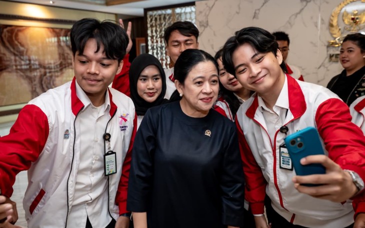 Audiensi Puan dengan peserta Parja Terbaik 2024 dan 2025 digelar di Gedung DPR, Kompleks Parlemen, Senayan, Jakarta, Rabu (12/8/2026).