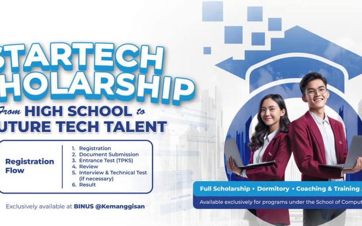 BINUS Perkuat Talenta Teknologi Indonesia dengan "StarTech Scholarship"